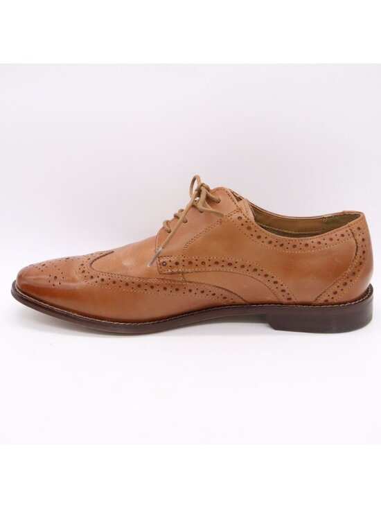 Florsheim Montinaro Wingtip Oxford Men\'s Shoes Cognac Brown Leather Sz 10.5 D main image 4
